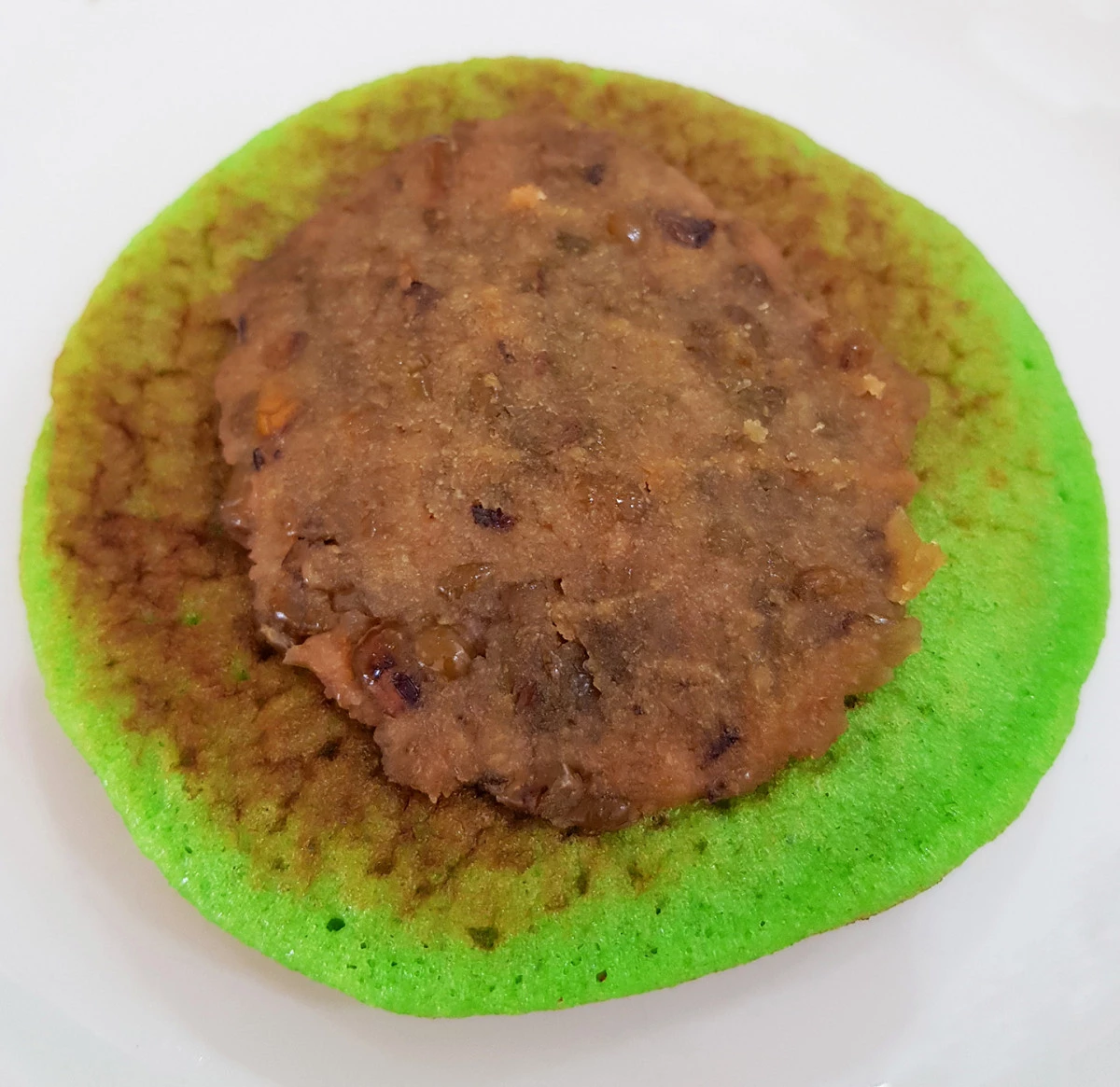 DORAYAKI PANDAN DENGAN RED BEAN PASTE