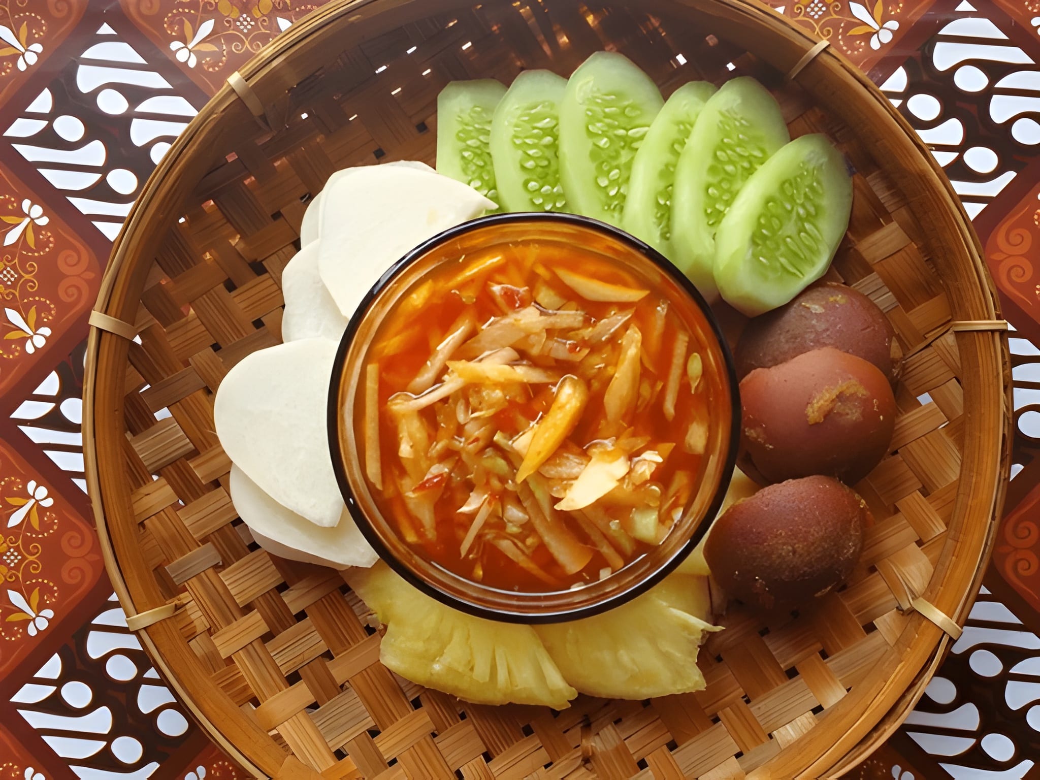 Ilustrasi rujak serut