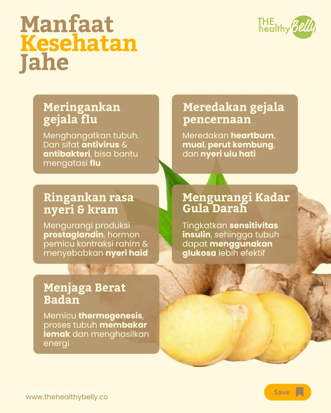 5 MANFAAT KESEHATAN JAHE